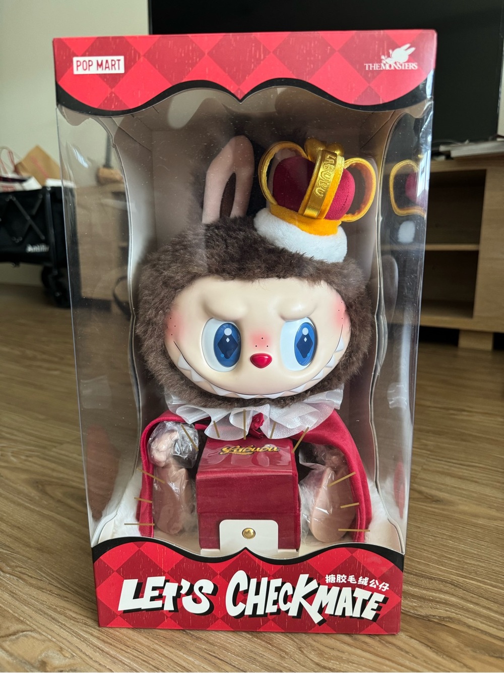 BNIB Pop Mart Labubu Let's Checkmate Vinyl Plush Doll